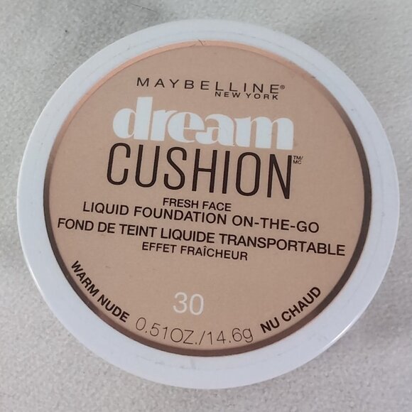 Maybelline Dream Cushion Fresh Face Liquid Foundation 30 Warm Nude 0.51 oz 14.6g - Picture 1 of 7